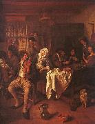 Jan Steen Inn with Violinist Card Players oil painting on canvas